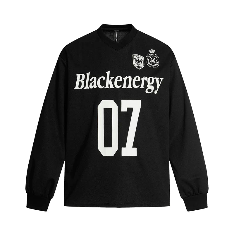 6033162777609,6033162777610,6033162777611,6033162777612, Retro V-Neck Graphic Jersey Hoodie