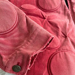 Retro Washed Canvas Embroidered Circle Jacket 2