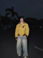 Retro Washed Loose Wide-Leg Denim Pants 2