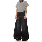 5927789279933,5927789279934,5927789279935,5927789279936,5927789279937, Retro Washed Wide-Leg Curved Denim Pants