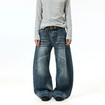 6169680559758,6169680559759,6169680559760,6169680559761,6169680559762, Retro Washed Wide-Leg Denim Jeans Pants