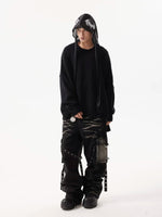 Retro Wave Multi-Pocket Cargo Jeans Pants 5