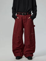 Retro Wide-Leg Cargo Workwear Pants 1