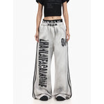 5963816237347,5963816237348,5963816237349,5963816237350, Retro Wide Leg Fleece-Lined Sweatpants