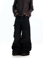 Retro Wide-Leg Multi-Pocket Cargo Pants 2