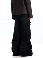Retro Wide-Leg Multi-Pocket Cargo Pants 3