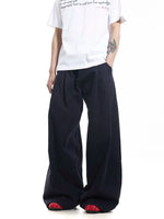 Retro Wide-Leg Pleated Cargo Pants 2