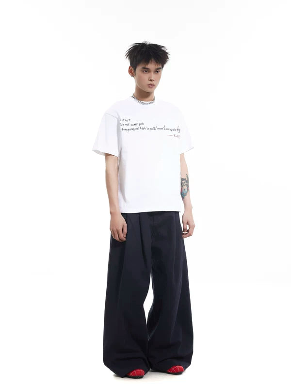 Retro Wide-Leg Pleated Cargo Pants 5