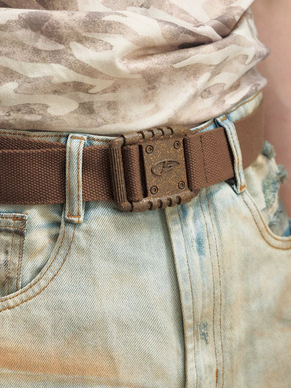 Retro Woven Canvas Tactical Pants Belt 3