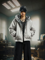 6116730255267,6116730255268,6116730255269,6116730255270, Reversible Faux Fur Zip Hooded Jacket