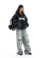 Reversible Fleece Leopard Print Sports Jacket 3