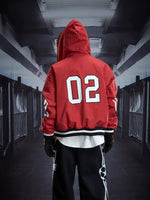 Reversible Hooded Faux Fur Varsity Jacket 4