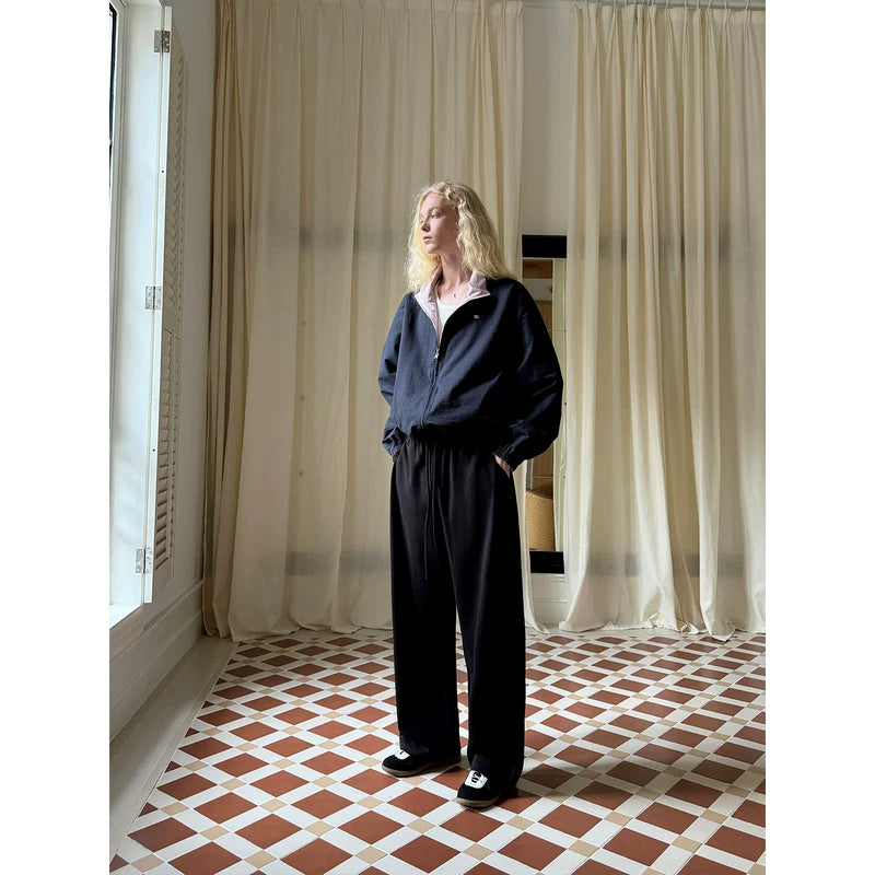 Reversible Loose Fit Collared Zip Jacket 3