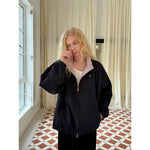 Reversible Loose Fit Collared Zip Jacket 4