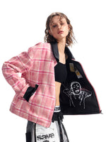 Reversible Printed Faux Leather Collar Jacket 3