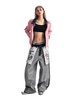 Reversible Printed Faux Leather Collar Jacket 4