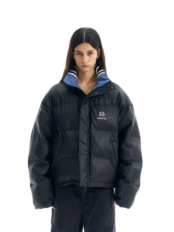 Reversible Puffer Sports Cotton Jacket 2
