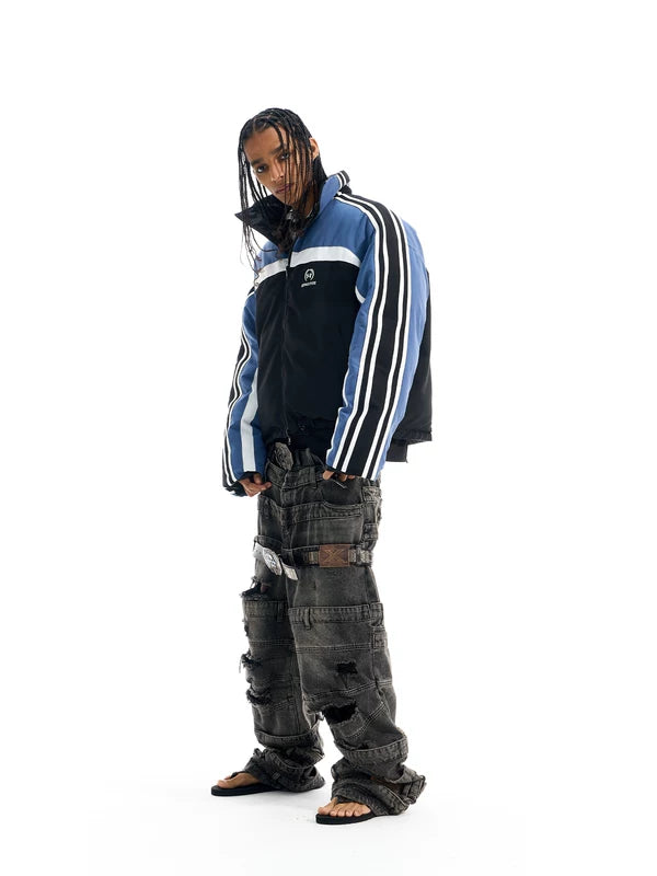 Reversible Puffer Sports Cotton Jacket 4