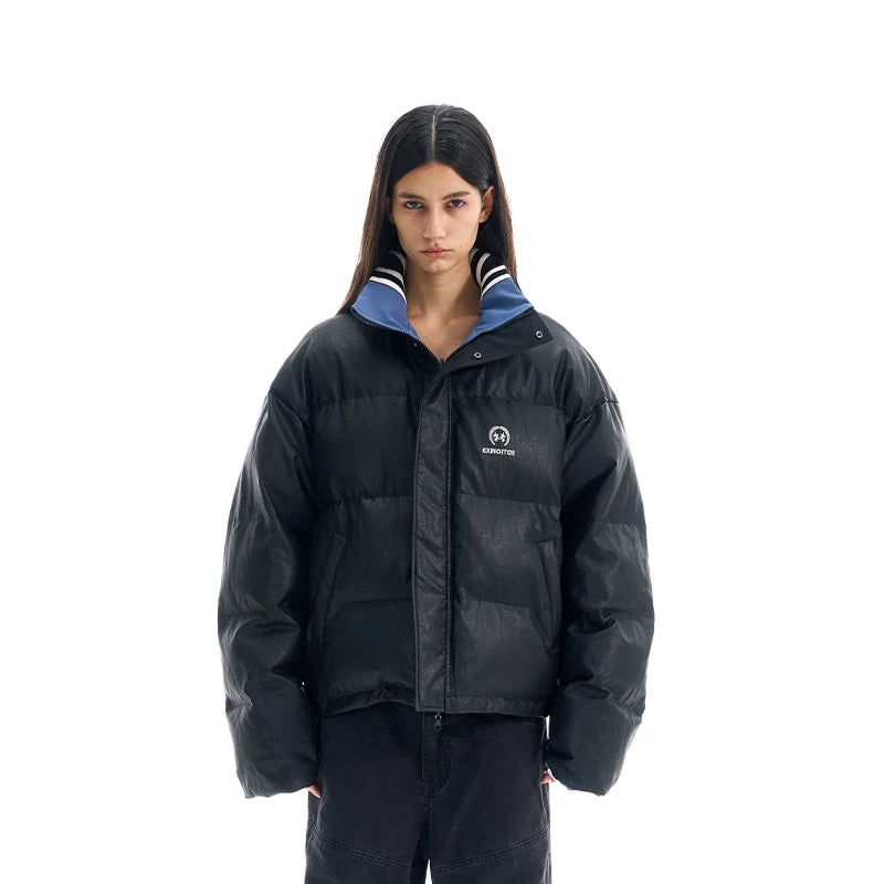 6099610323403,6099610323404,6099610323405, Reversible Puffer Sports Cotton Jacket