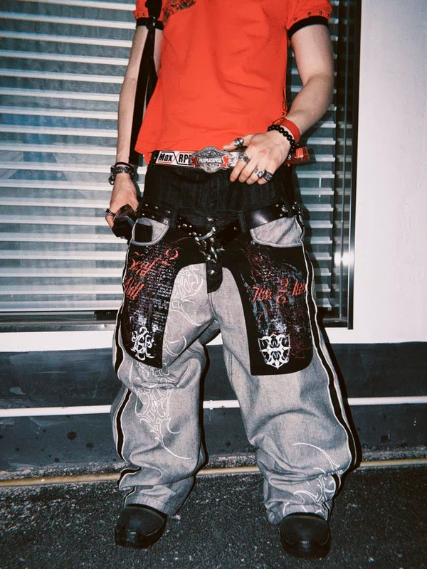 Reversible Selvedge Wide-Leg Denim Pants 3