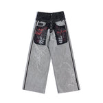 6199728950336,6199728950337,6199728950338,6199728950339, Reversible Selvedge Wide-Leg Denim Pants