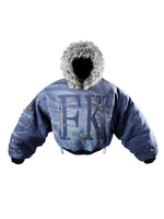 Reversible Star Print Hooded Bomber Jacket 3