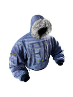 Reversible Star Print Hooded Bomber Jacket 5