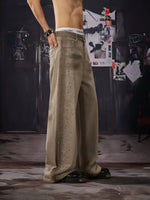 Rhinestone Distressed Wide-Leg Jeans 3