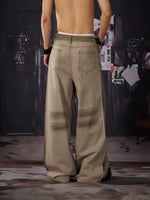 Rhinestone Distressed Wide-Leg Jeans 4