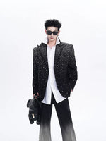 Rhinestone Embellished Loose Fit Suit Jacket 4