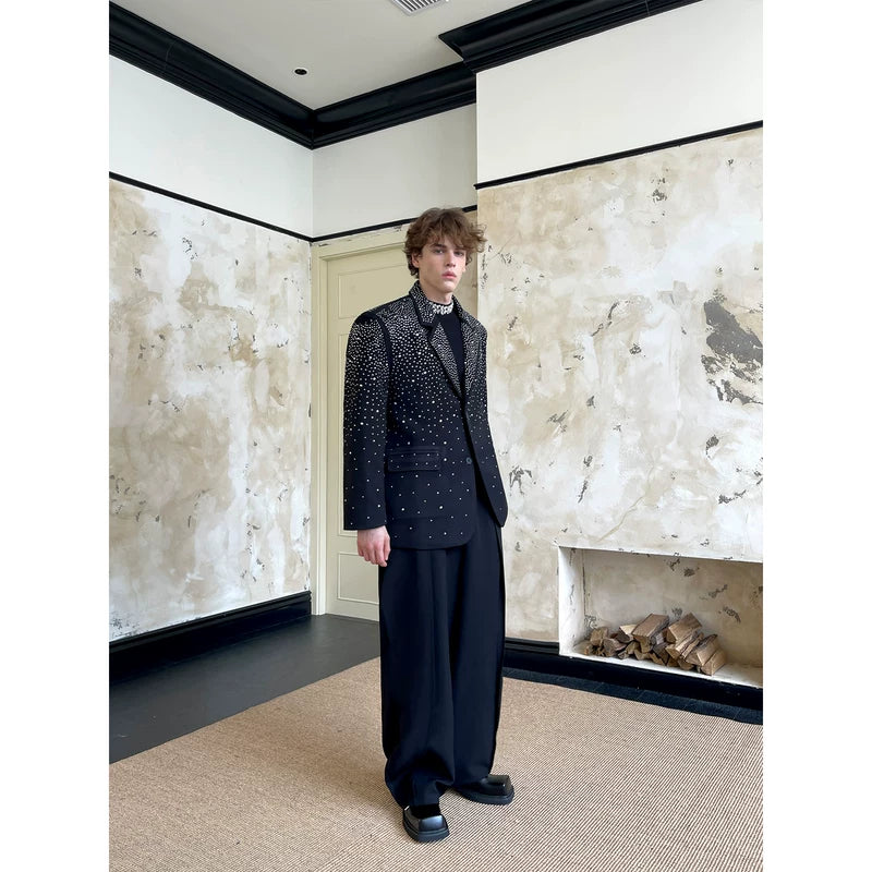 Rhinestone Embellished Tailored Suit Jacket 3