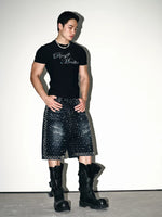 Rhinestone Graphic Short Sleeve T-Shirt 2