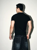 Rhinestone Graphic Short Sleeve T-Shirt 4