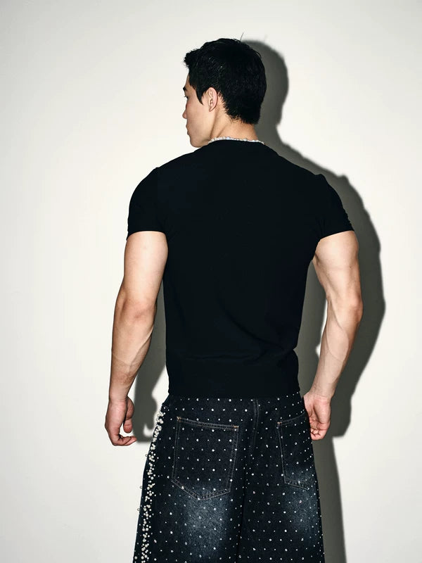 Rhinestone Graphic Short Sleeve T-Shirt 4