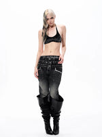 Rhinestone Halter Neck Bra Vest 4