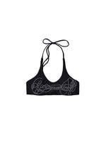 Rhinestone Halter Neck Bra Vest 5