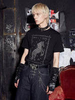 Rhinestone Horse Graphic T-Shirt 3