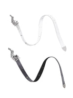Rhinestone Music Note Leather Belt 2