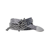 6260383119410, Rhinestone Music Note Leather Belt