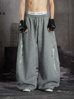 Rhinestone Pattern Loose Fit Sweatpants 1