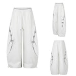 6260151431495,6260151431496,6260151431497,6260151431498, Rhinestone Pattern Loose Fit Sweatpants
