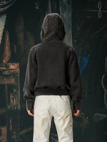 Rhinestone Star Zip-Up Hooded Sweatshirt 3