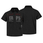 6241768614838,6241768614839,6241768614840,6241768614841, Rhinestone Striped Polo Shirt