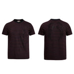 6094652724307,6094652724308,6094652724309,6094652724310, Rhinestone Striped Short-Sleeve T-Shirt