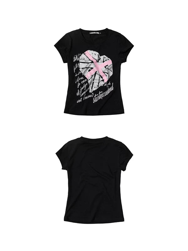 Rhinestone Union Jack Graphic T-Shirt 5