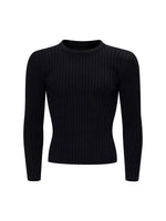 Ribbed Crew Neck Slim Fit Sweater 5