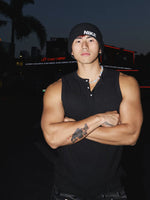 Ribbed Henley Slim Fit Tank Top 5