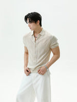 Ribbed Lyocell Knit Short-Sleeve Cardigan 3