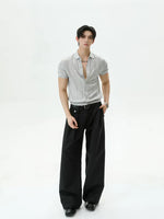Ribbed Lyocell Knit Short-Sleeve Cardigan 4
