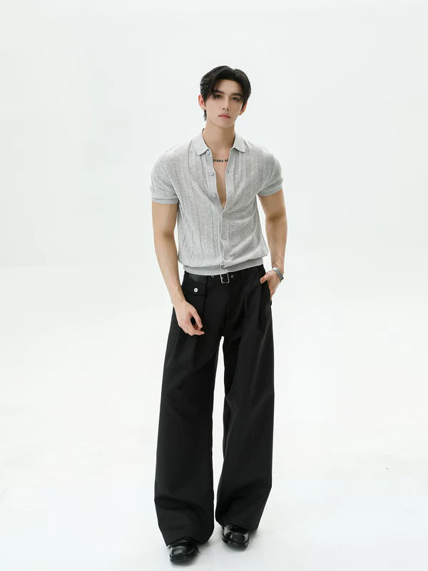Ribbed Lyocell Knit Short-Sleeve Cardigan 4